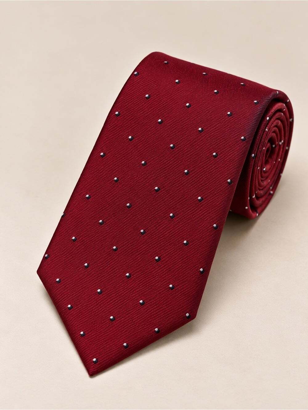Loui Feraud Silk Blend Slim Necktie Black Red Burgundy Pattern Designer Classic